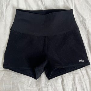 Alo Yoga biker shorts, black, XS, alosoft aura short